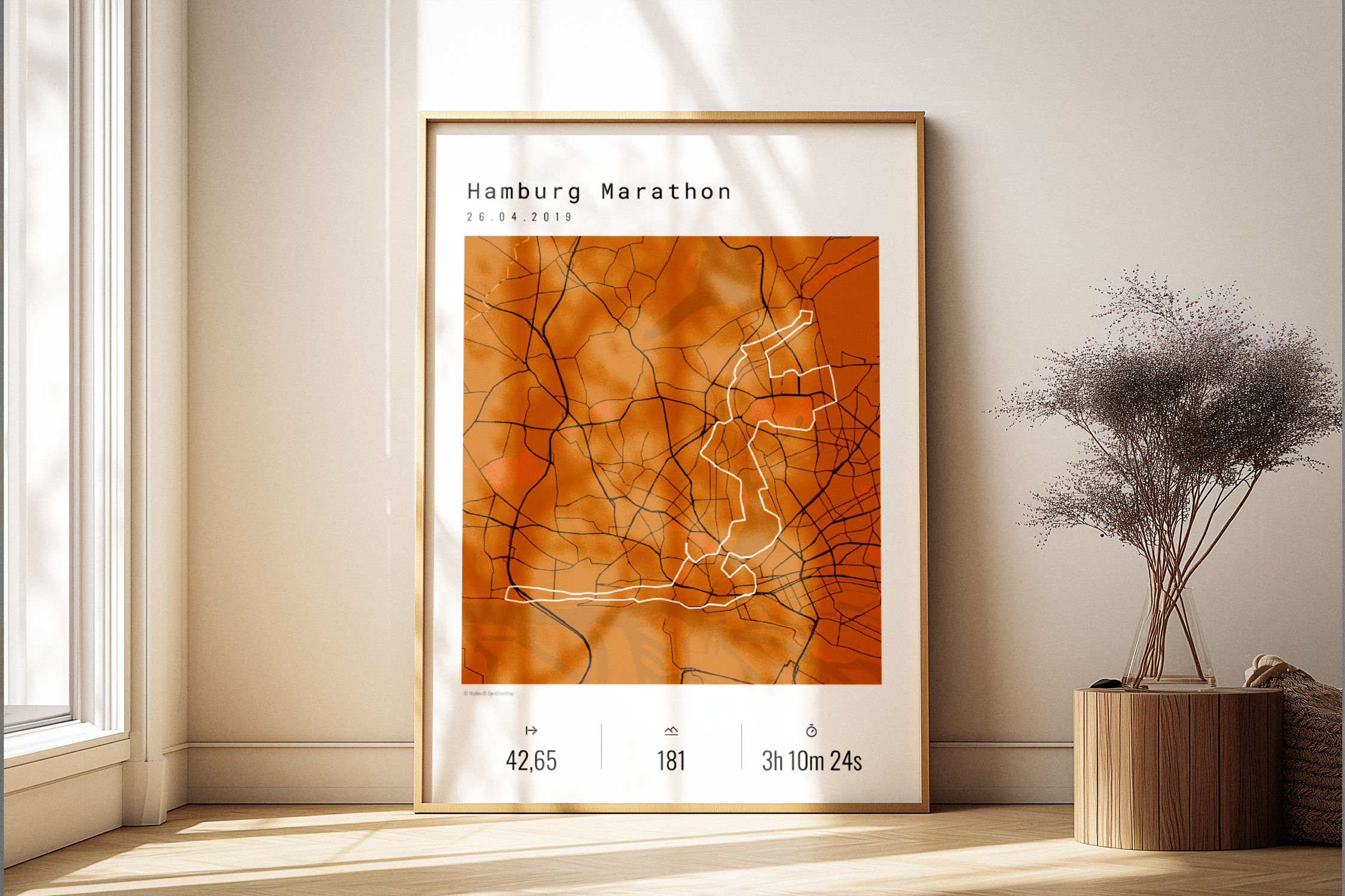 Hamburg Marathon Poster Mockup