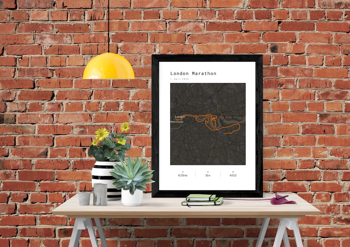 London Marathon Poster Mockup