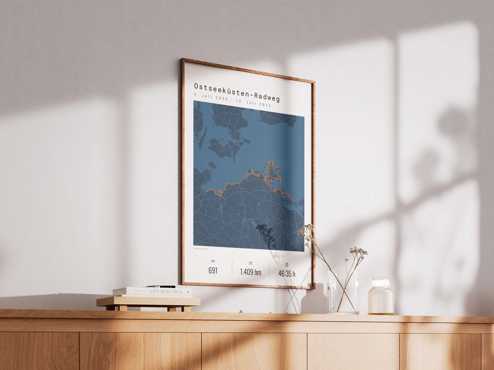 Radtour Poster als Geschenk