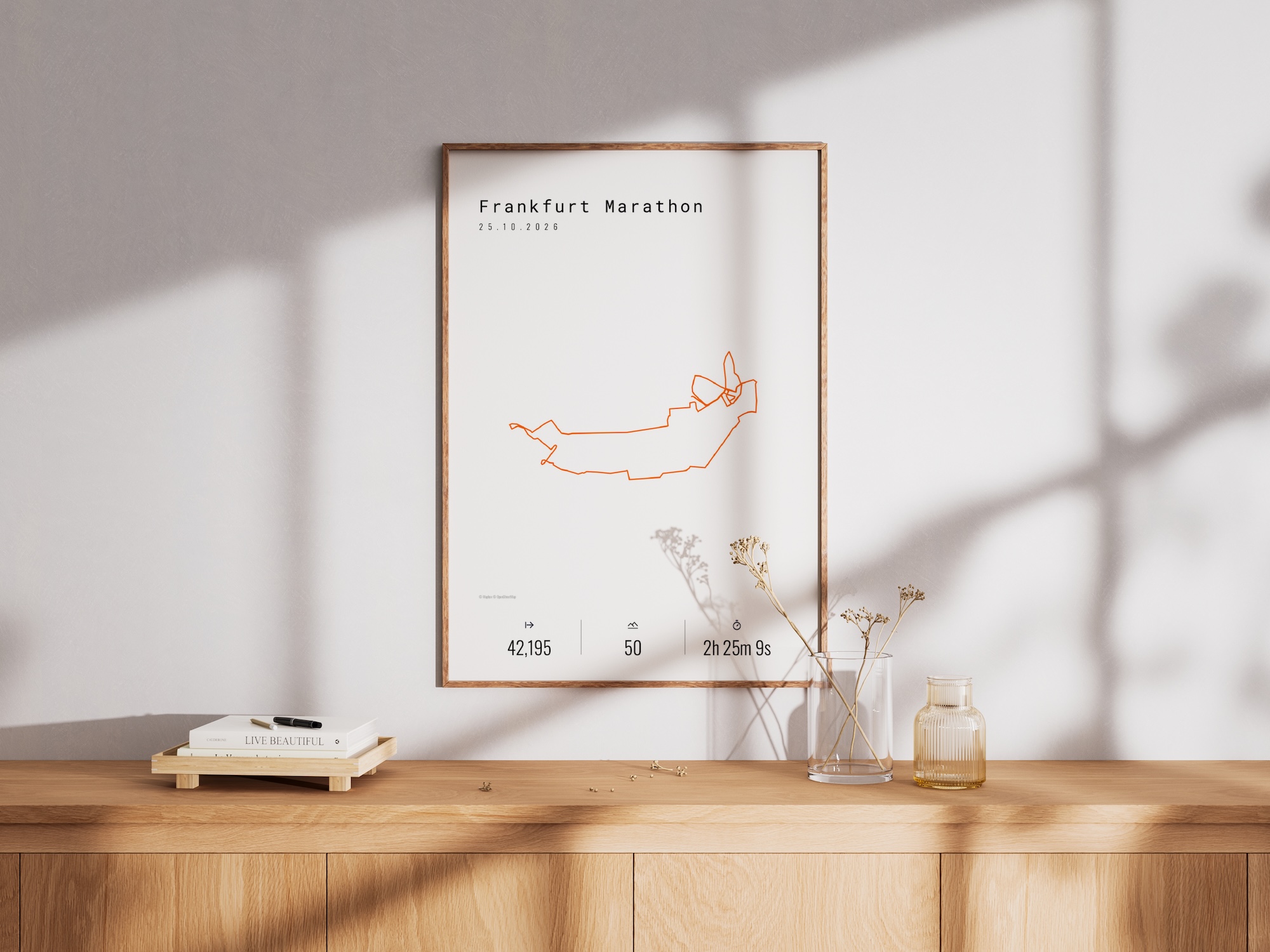 Lauf Poster an der Wand