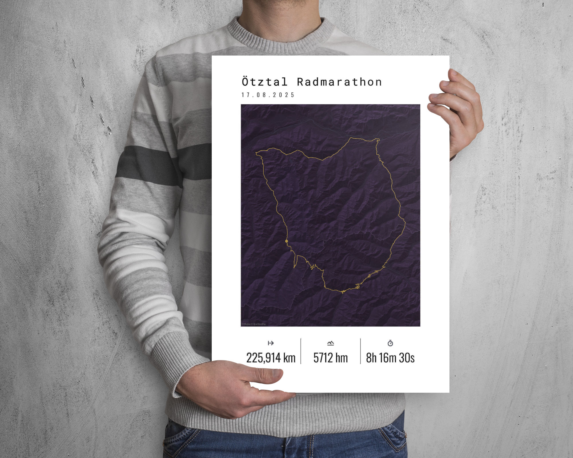 Ötztaler Radmarathon Poster stehend