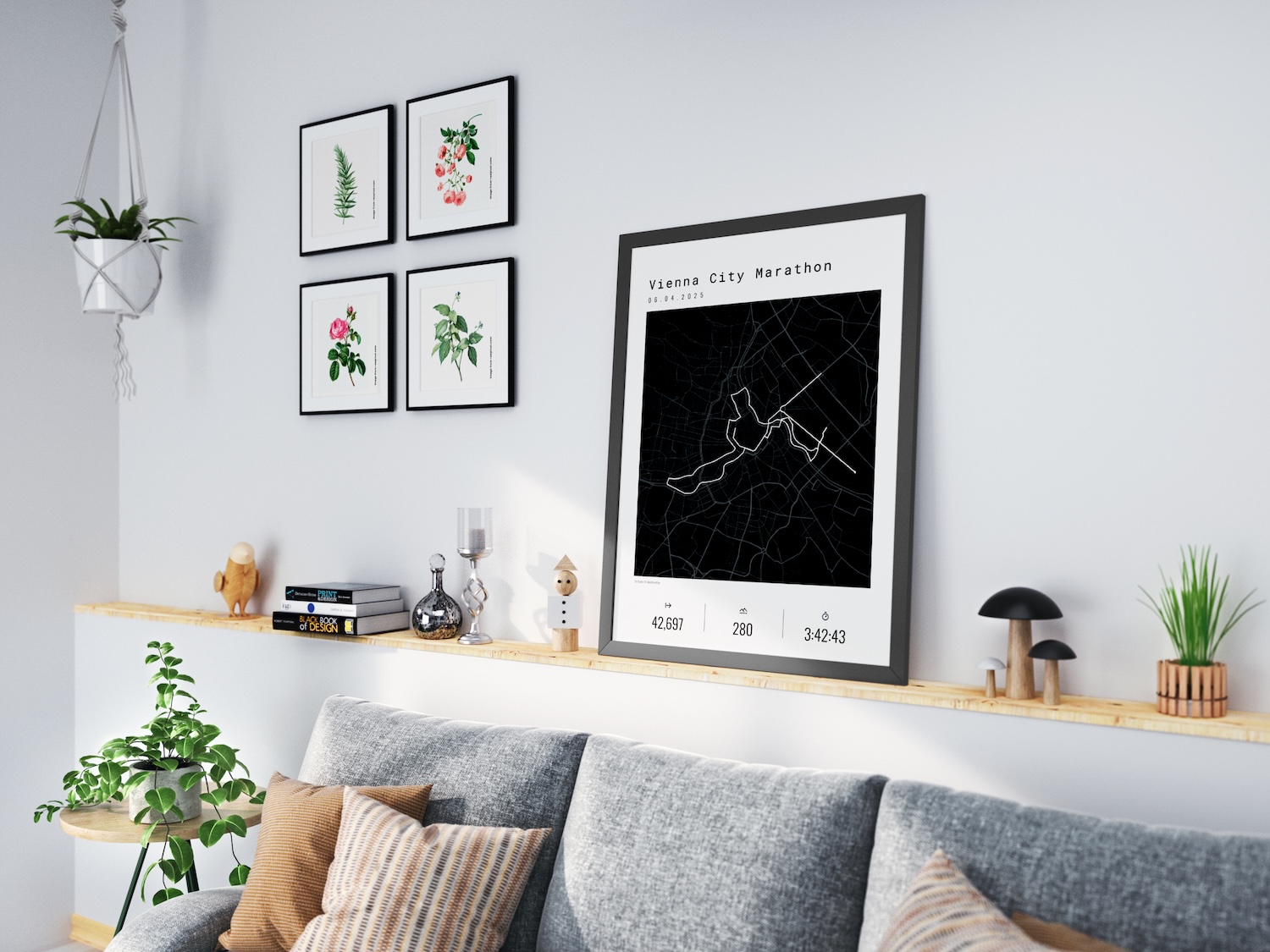 Wien Marathon Poster an der Wand